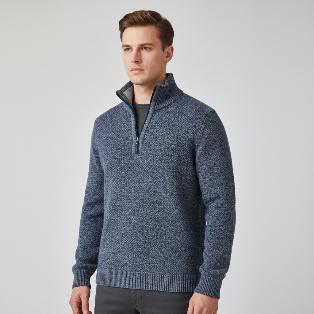 Northline Pullover mit Reißverschlusskragen