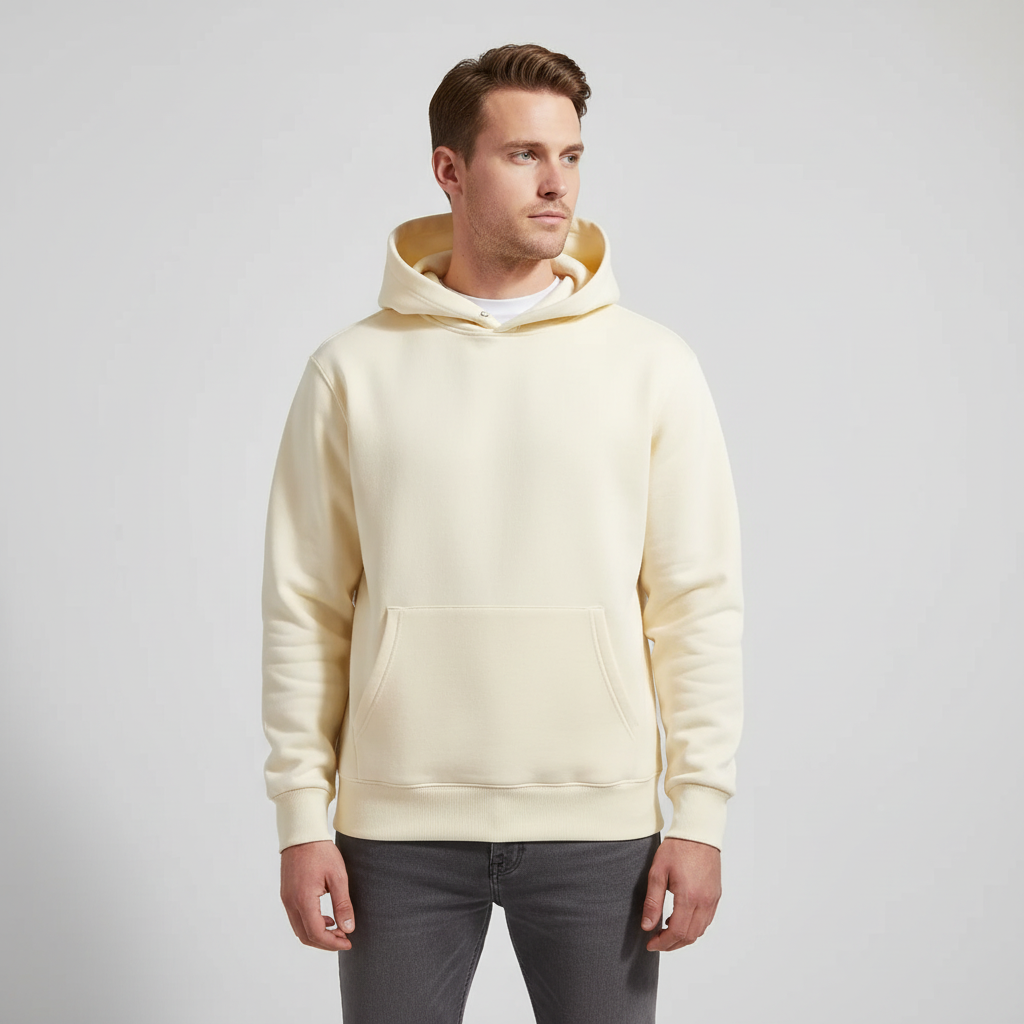 Schwerer Baumwoll-Hoodie