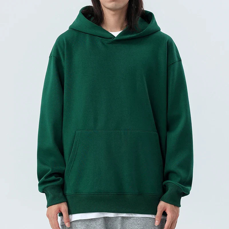 Schwerer Baumwoll-Hoodie