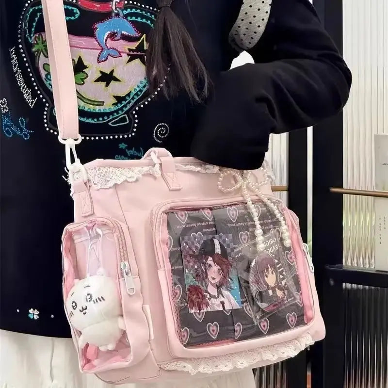 Itavelle Japanischer Itabag Mit Transparentem Display-Fenster