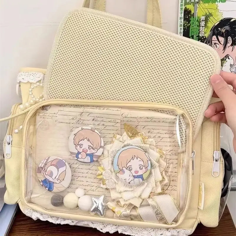 Itavelle Japanischer Itabag Mit Transparentem Display-Fenster