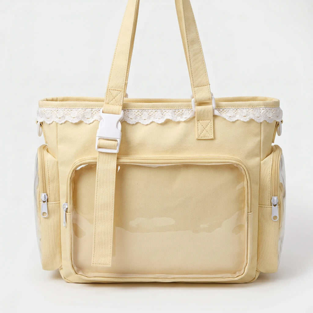 Itavelle Japanischer Itabag Mit Transparentem Display-Fenster