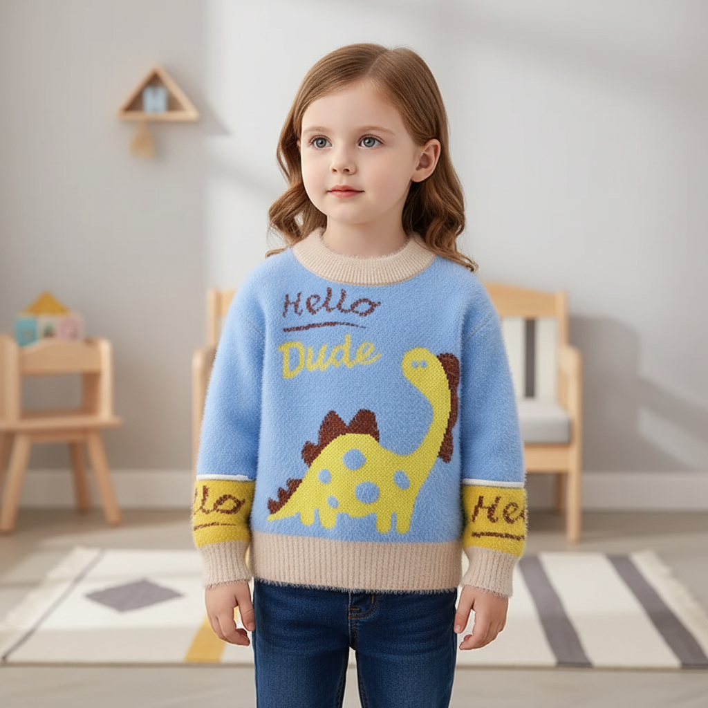 Kinder Cartoon-Pullover