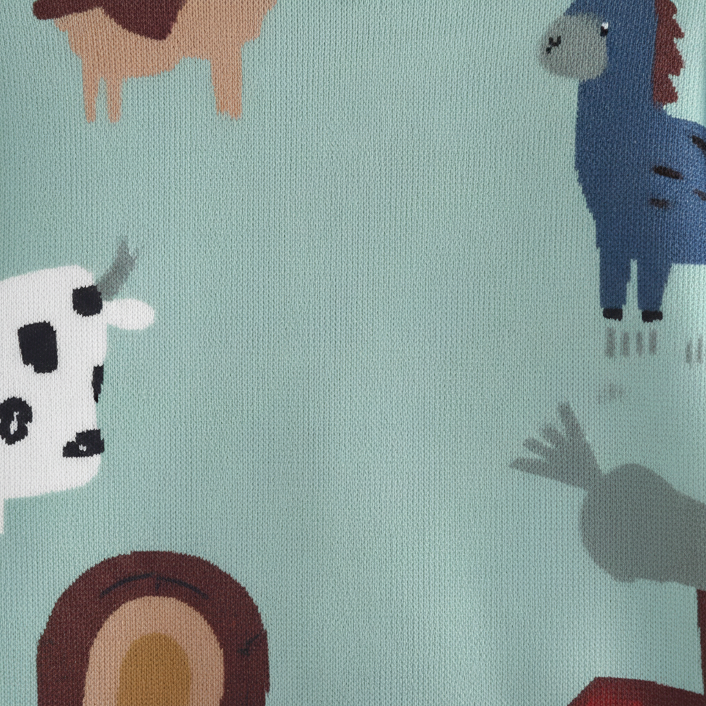 Kinder Pullover mit Cartoon-Print