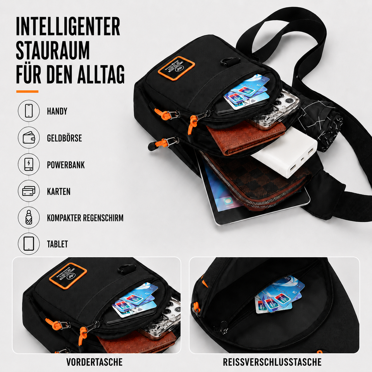 Kleine Crossbody-Umhängetasche