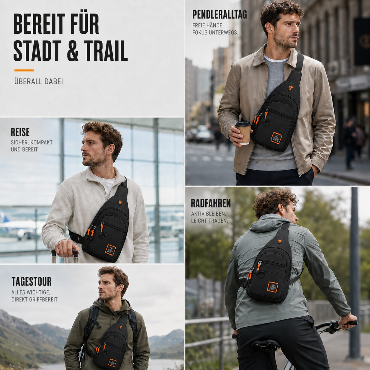 Kleine Crossbody-Umhängetasche