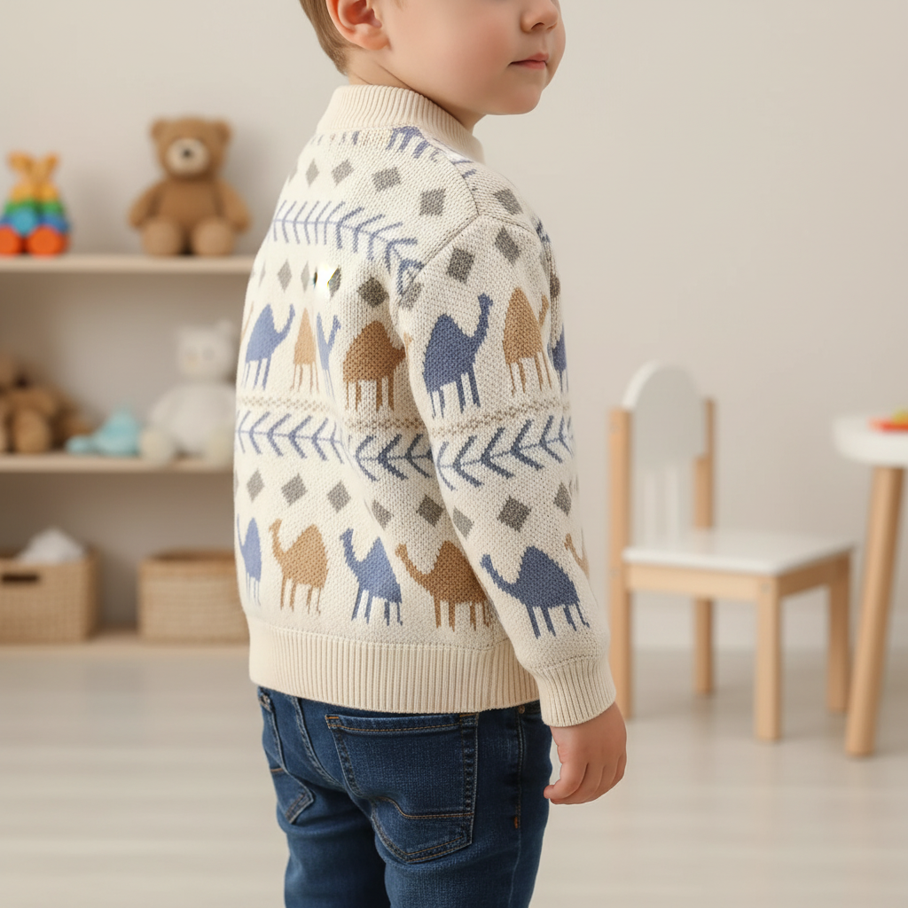 Gefütterter Strickpullover