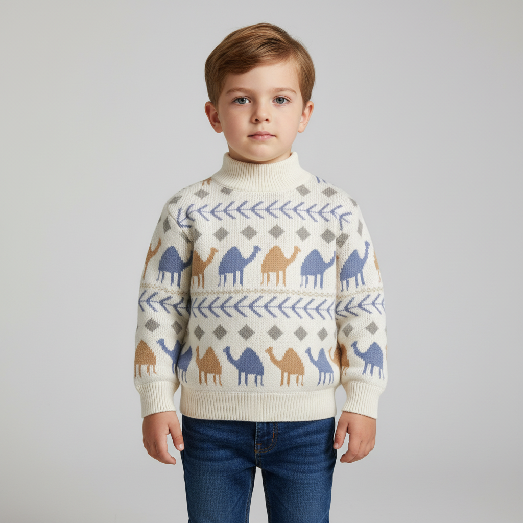Gefütterter Strickpullover