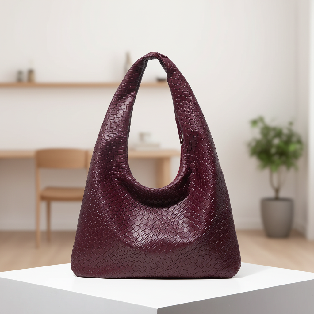Große Halbmond-Schultertasche