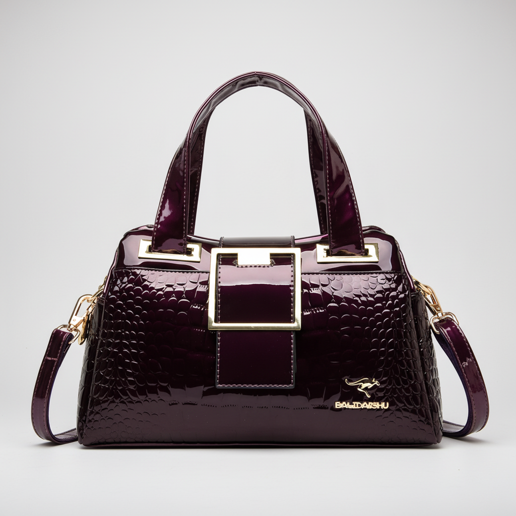 Große Lack-Tote-Tasche