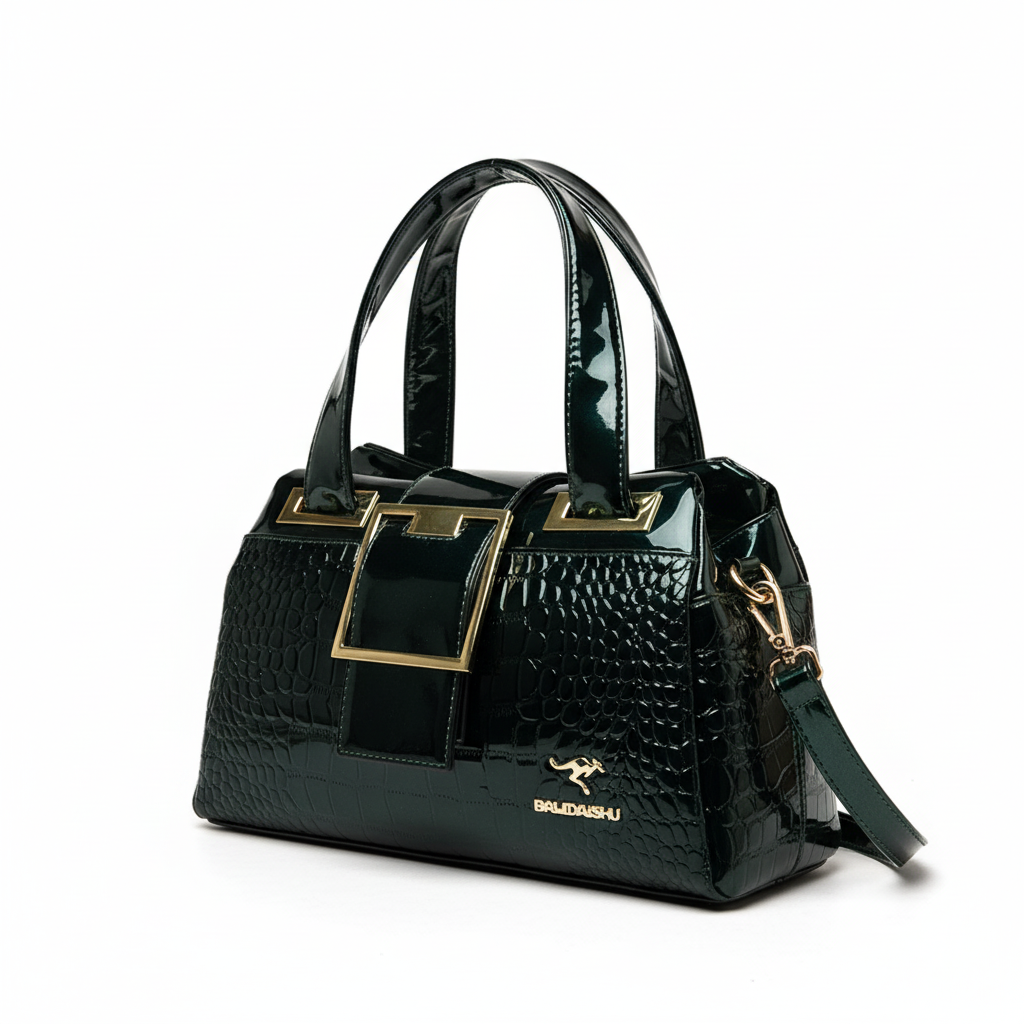 Große Lack-Tote-Tasche