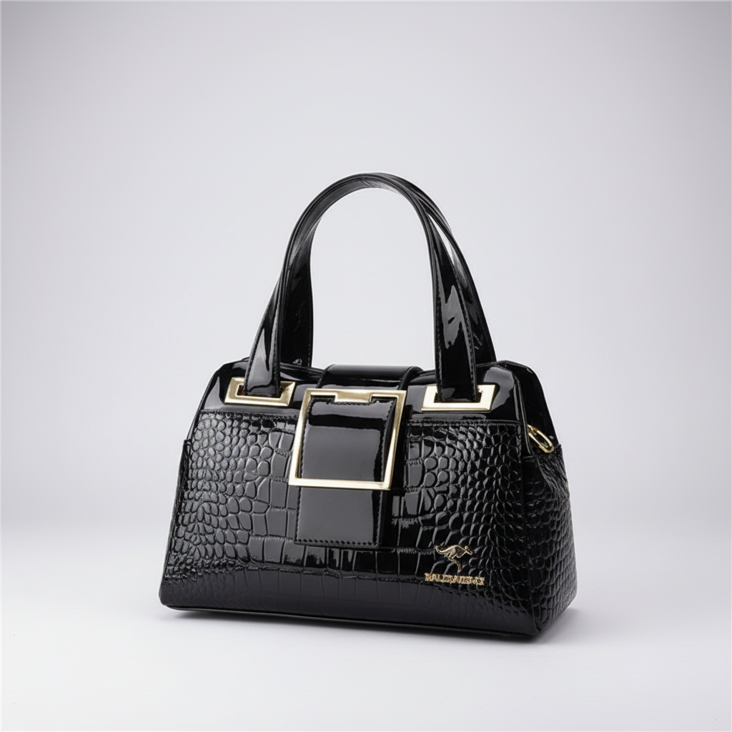 Große Lack-Tote-Tasche