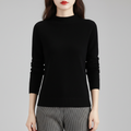Leichter Pullover mit Mock-Neck-Kragen