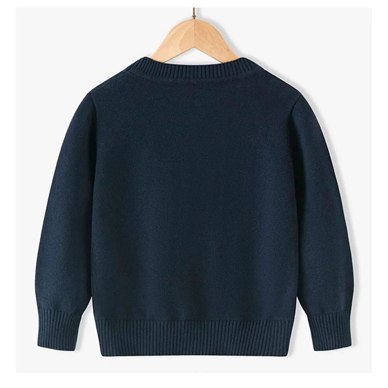 Langarm Strickjacke aus Materialmischung