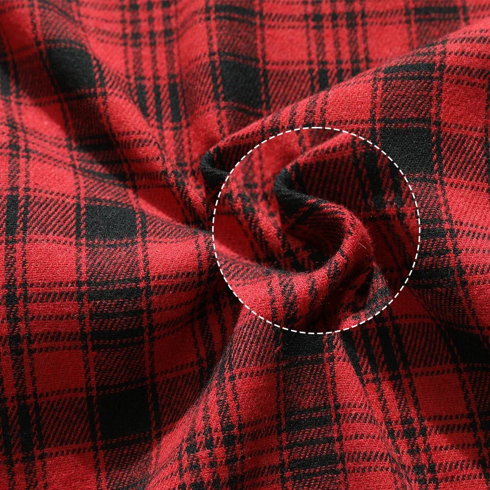 Langarm-Flanellhemd mit Karo-Muster