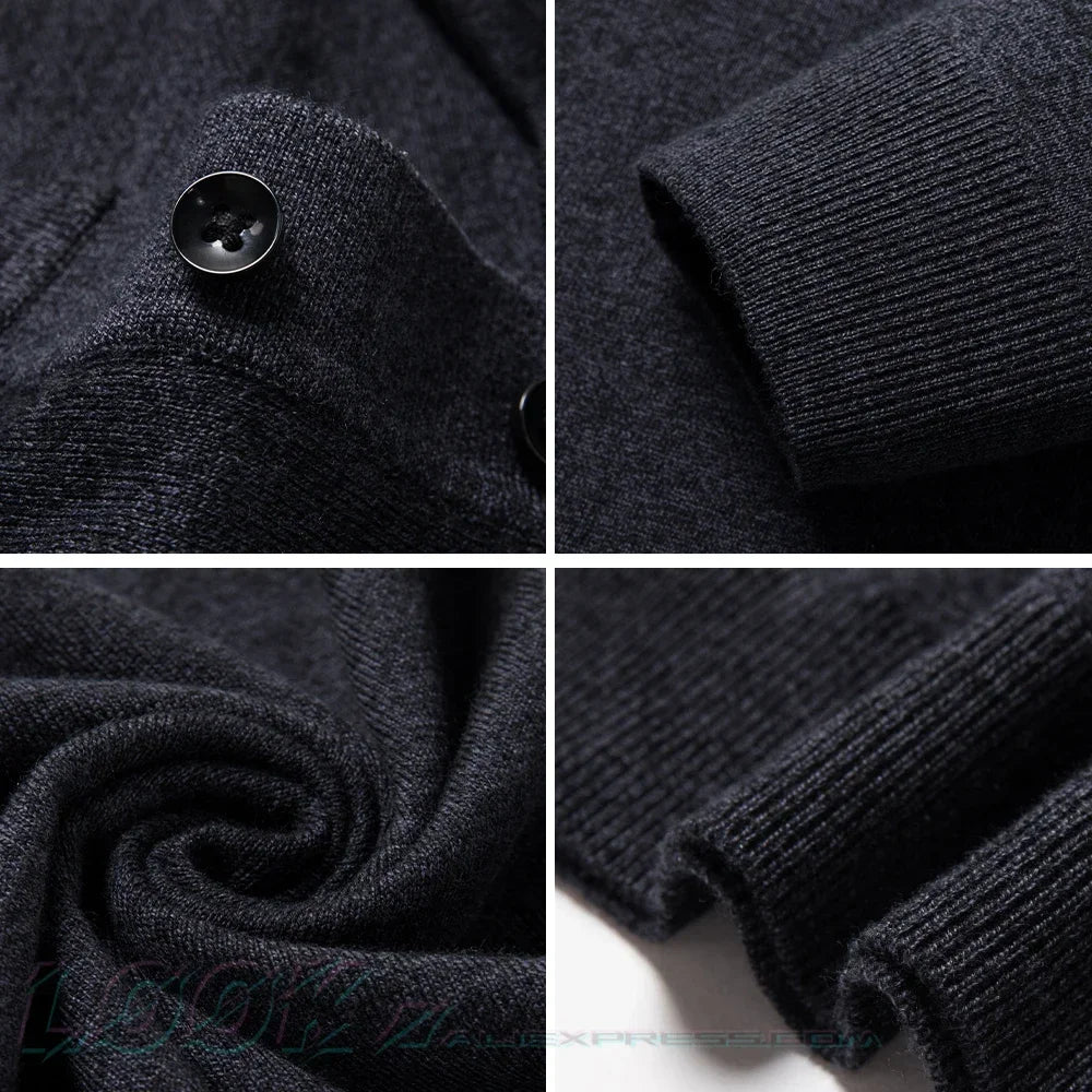 Langarm Polo-Pullover