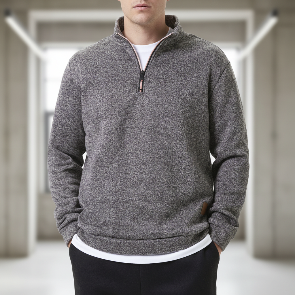 Locker geschnittener Rollkragenpullover