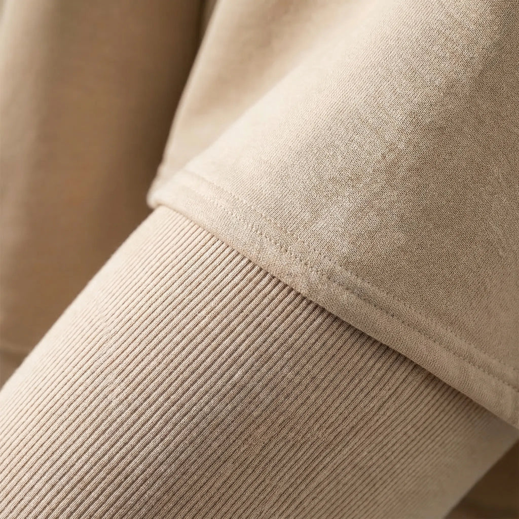 Lounxe Übergroße Sweatshirt- und Slim-Bein-Hose Set