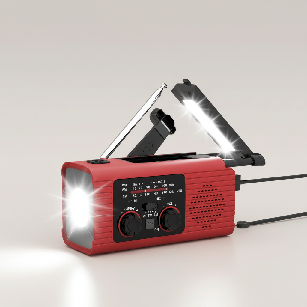 LuminCrank Handkurbel-Notfallradio