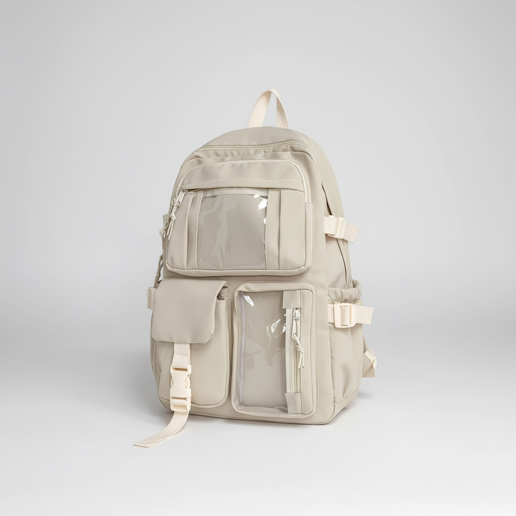 Lunaria Niedlicher Nylon-Schulrucksack