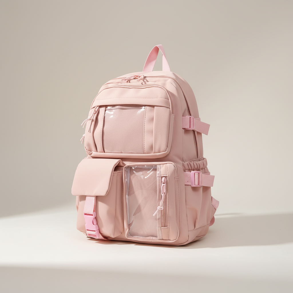 Lunaria Niedlicher Nylon-Schulrucksack
