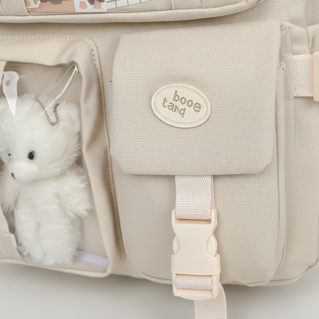 Lunaria Niedlicher Nylon-Schulrucksack