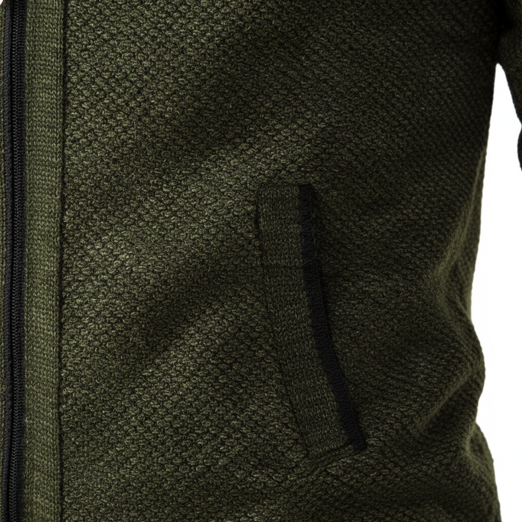 Herren Casual-Cardigan mit Reißverschluss