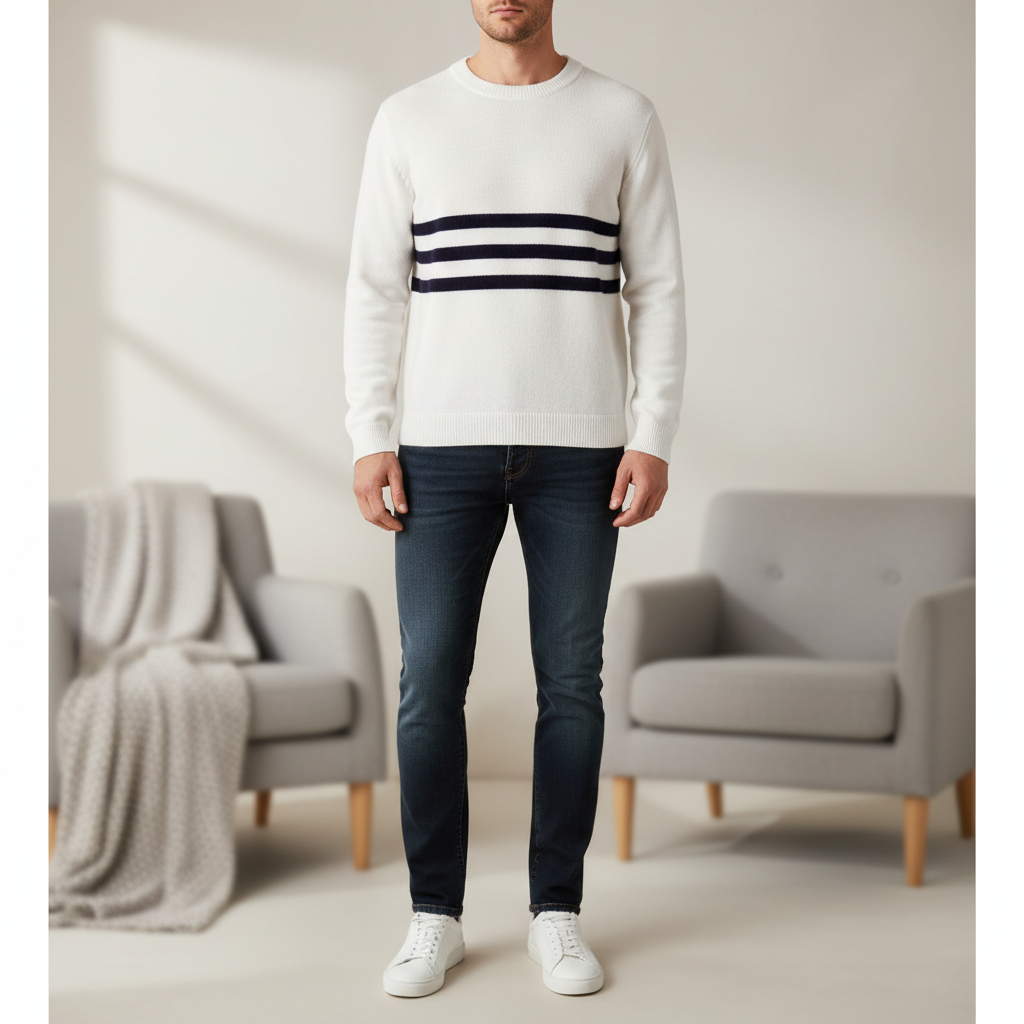 Herren Rundhalspullover