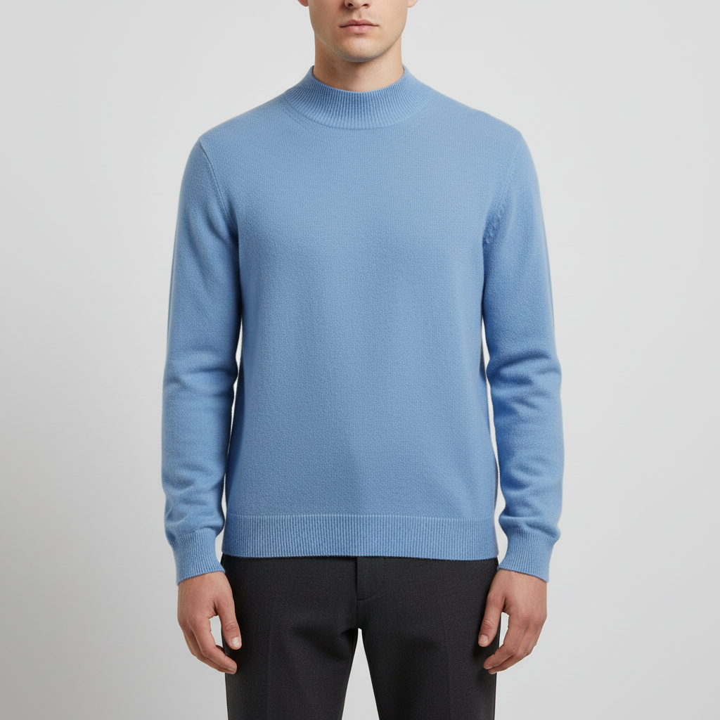 Herren Pullover mit Stehkragen