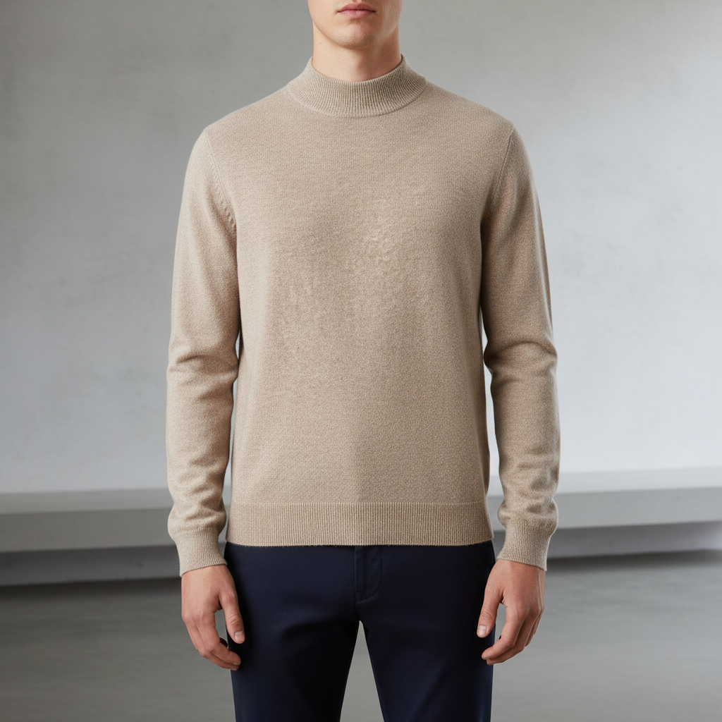Herren Pullover mit Stehkragen