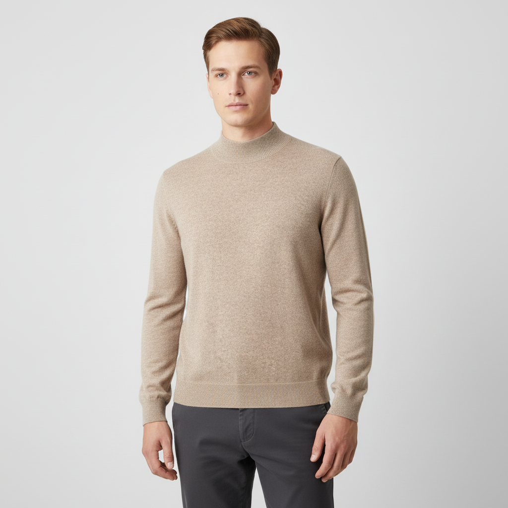 Herren Pullover mit Stehkragen