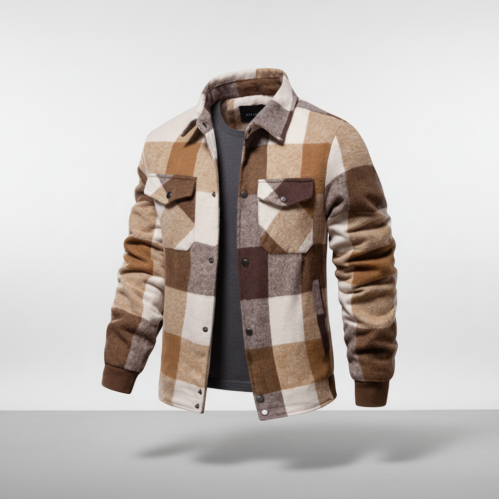 Herren Karohemd-Jacke S