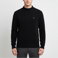 Herrenpullover mit geripptem Kragen