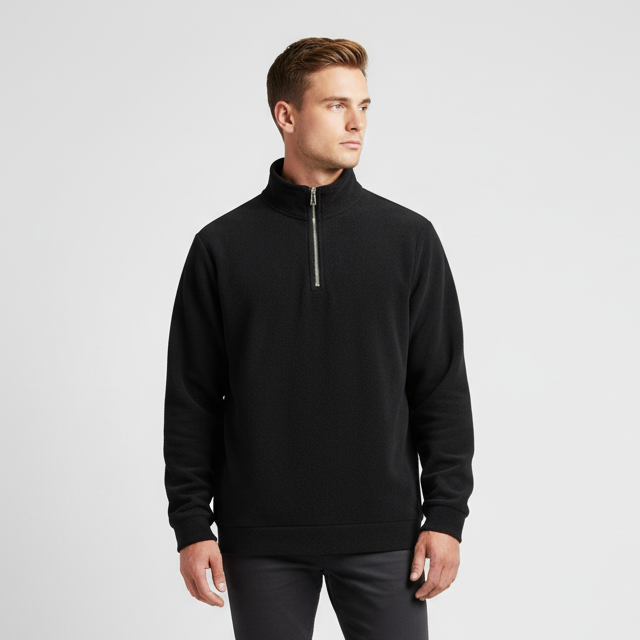 Herren Quarter-Zip Pullover