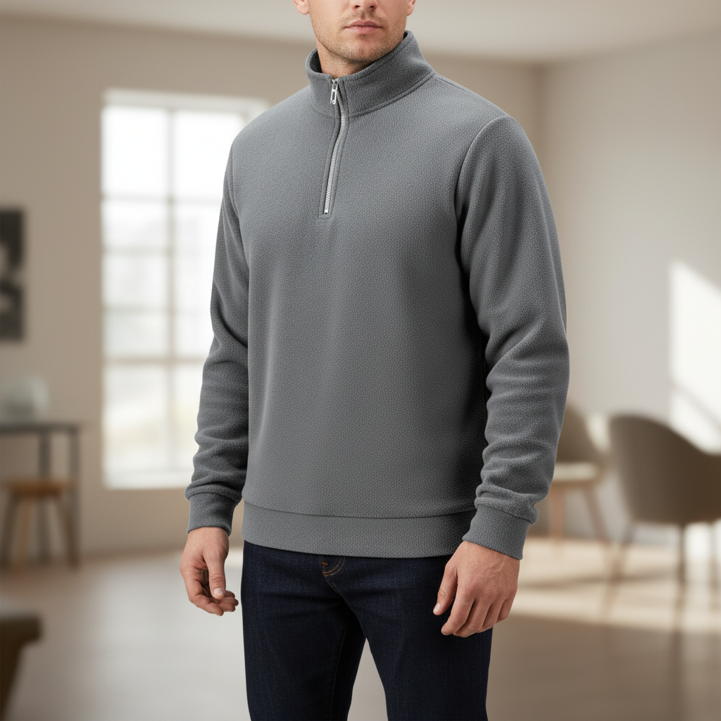 Herren Quarter-Zip Pullover