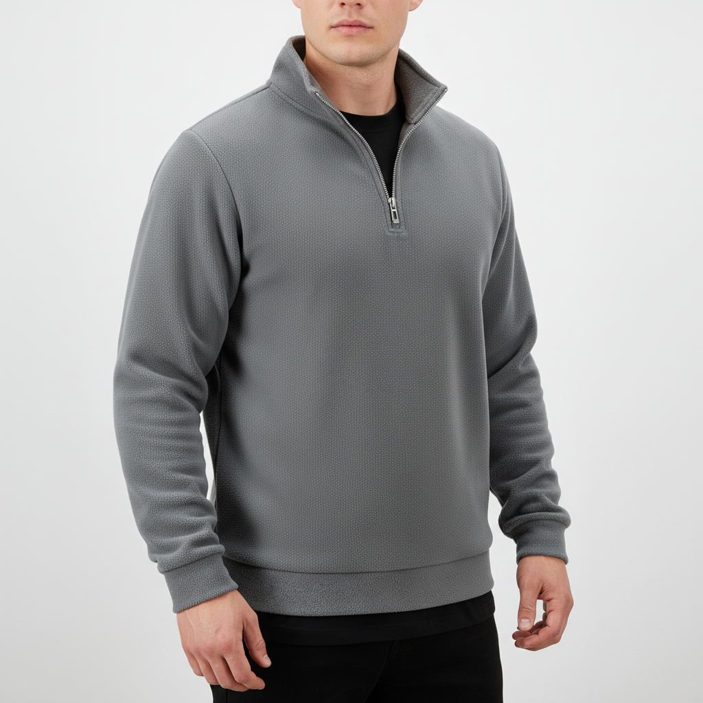 Herren Quarter-Zip Pullover