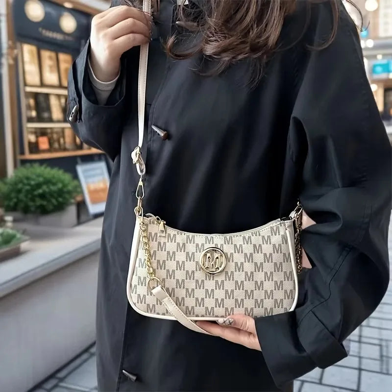 Morvelle Monogramm-Druck Umhängetasche