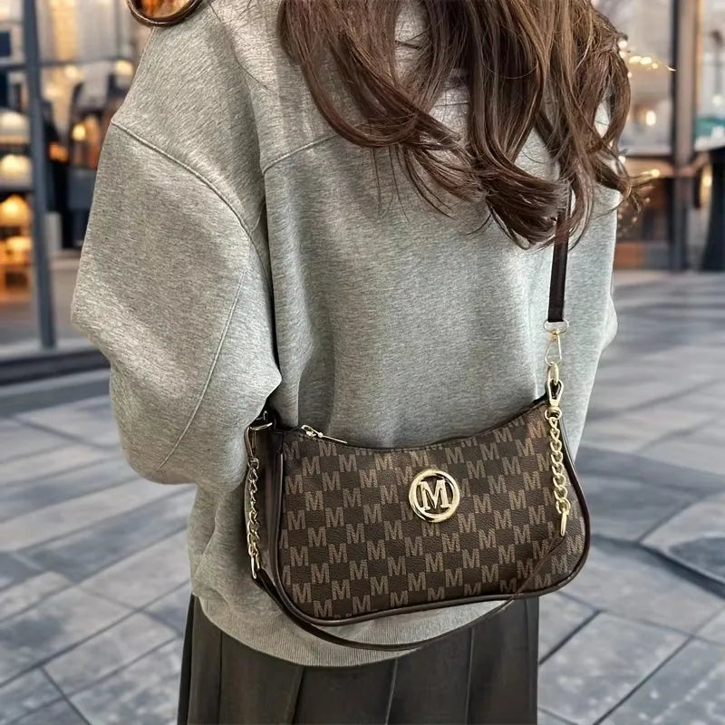 Morvelle Monogramm-Druck Umhängetasche