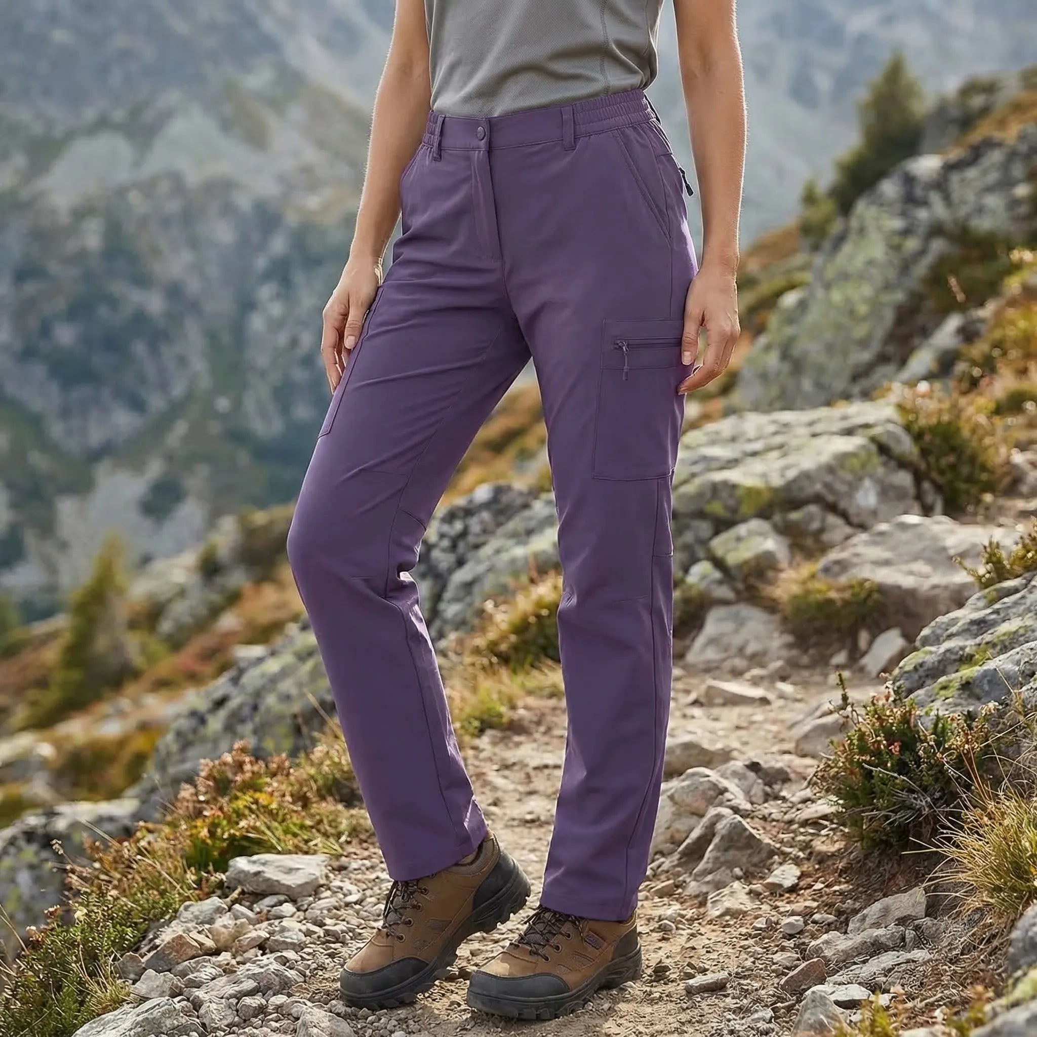 Mountrix Leichte Cargo-Wanderhose für Damen