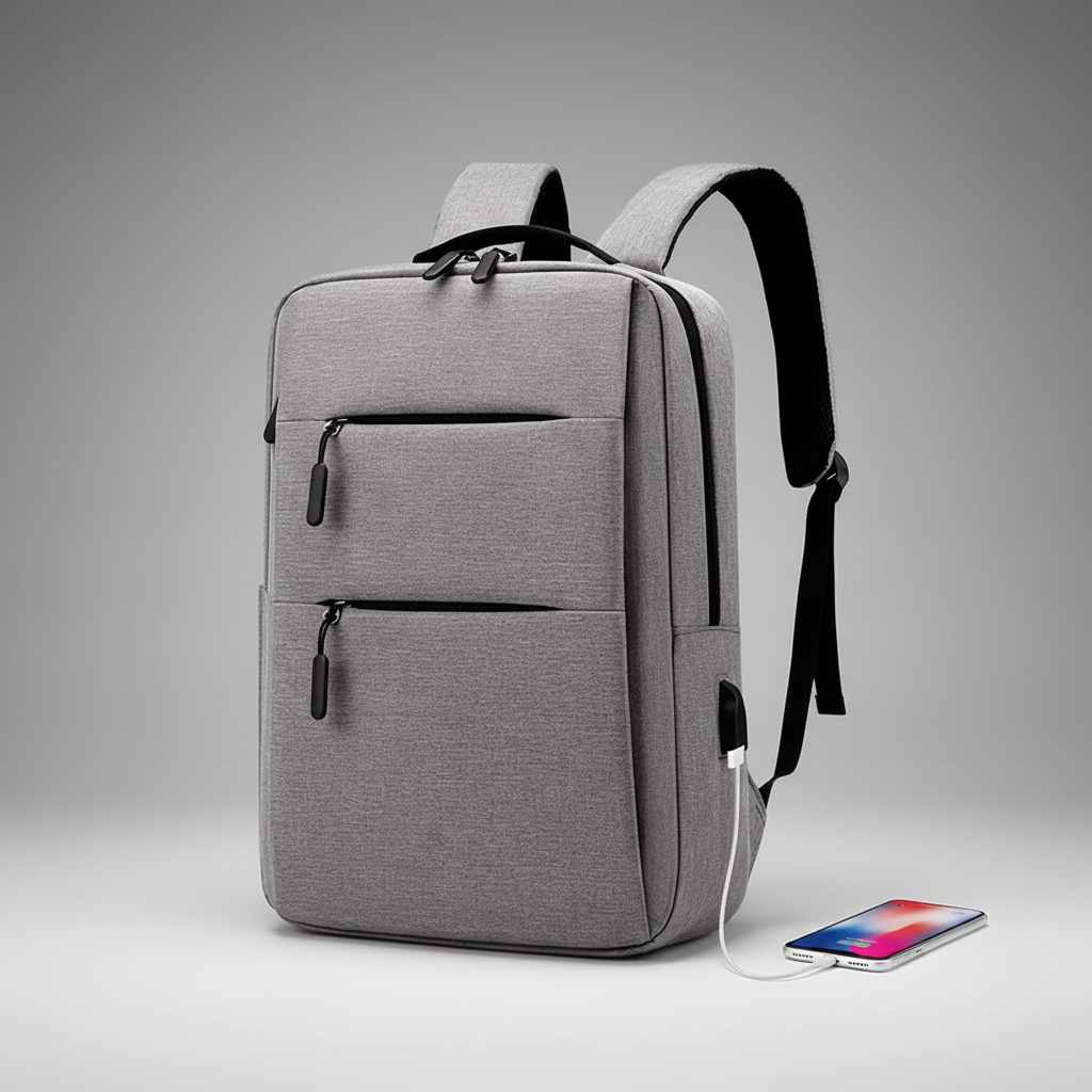 Laptop-Rucksack mit mehreren Fächern