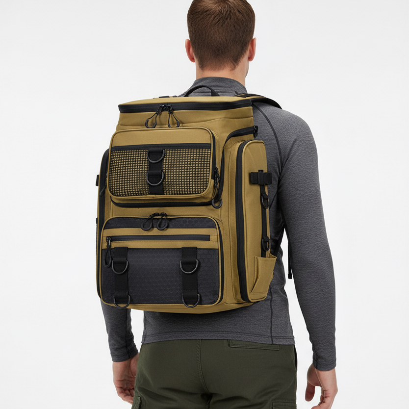 Multifunktionaler Angelrucksack