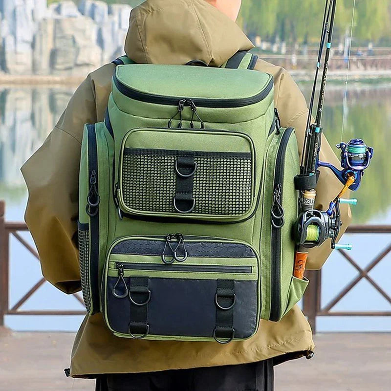 Multifunktionaler Angelrucksack