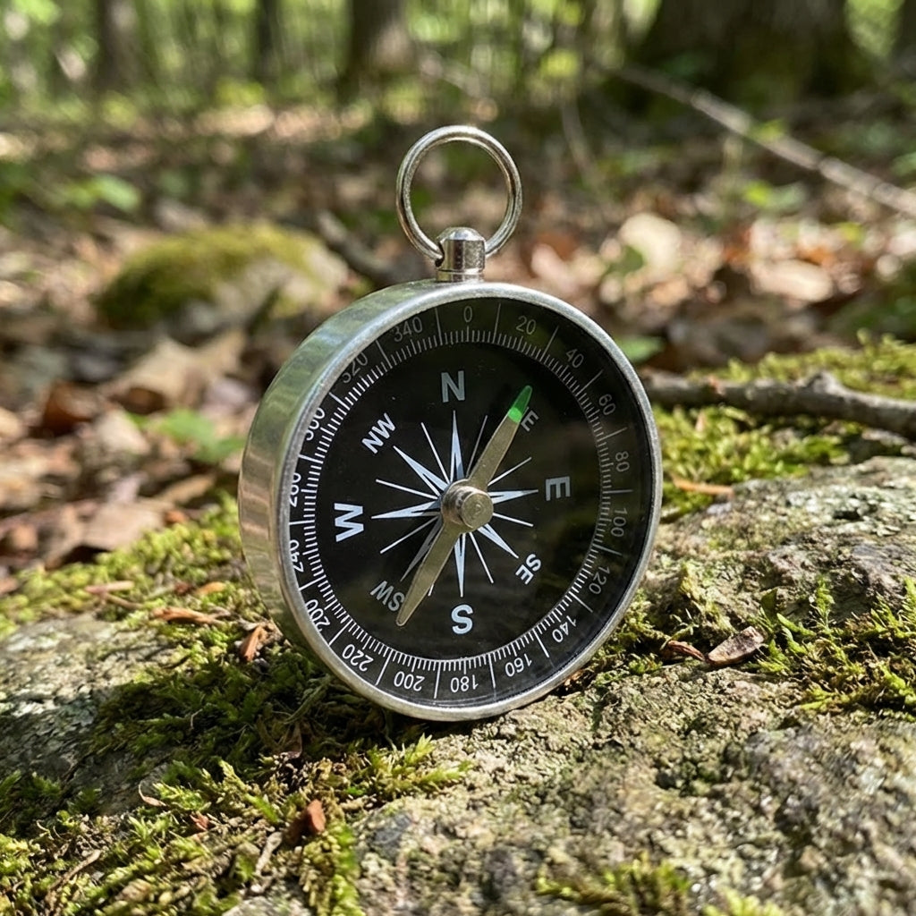 Navipod Rundes Taschenkompass-Anhänger