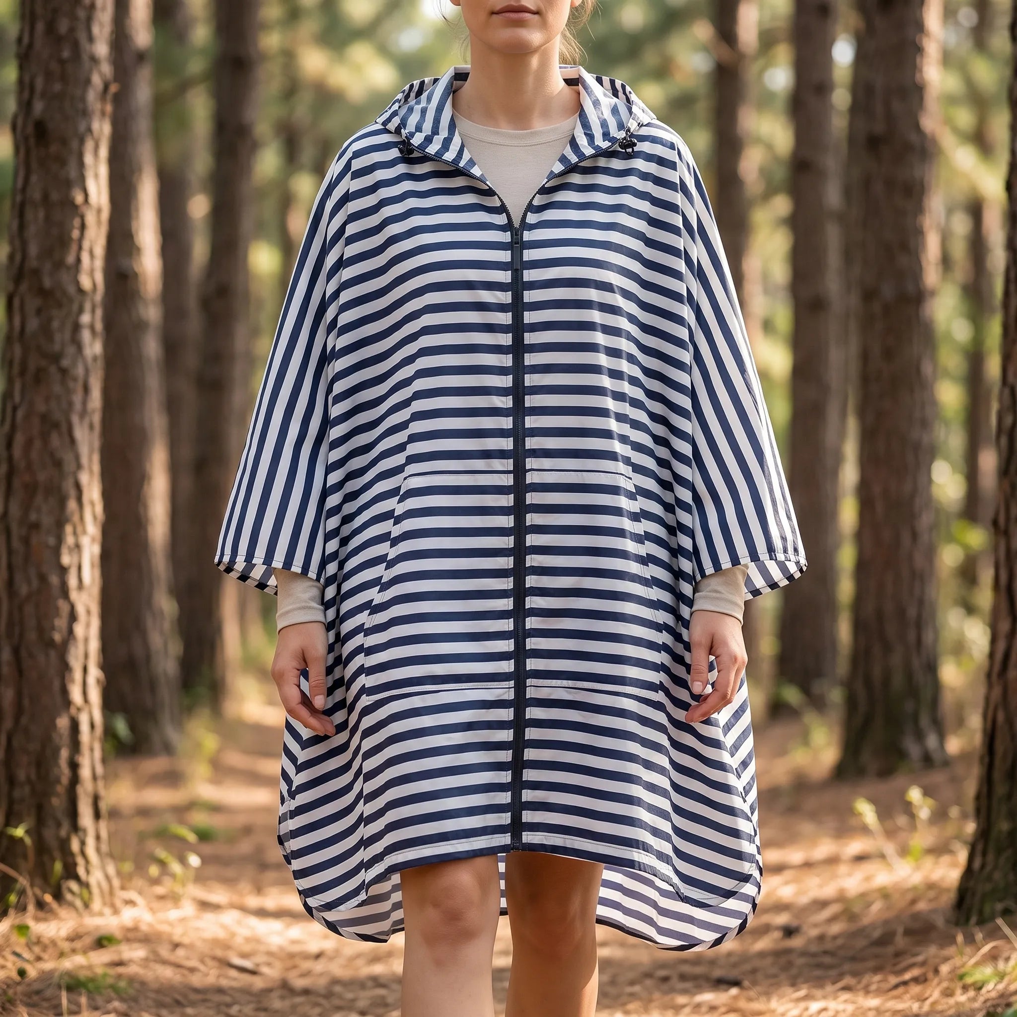 Nubis Weit Geschnittener Damen Regenponcho