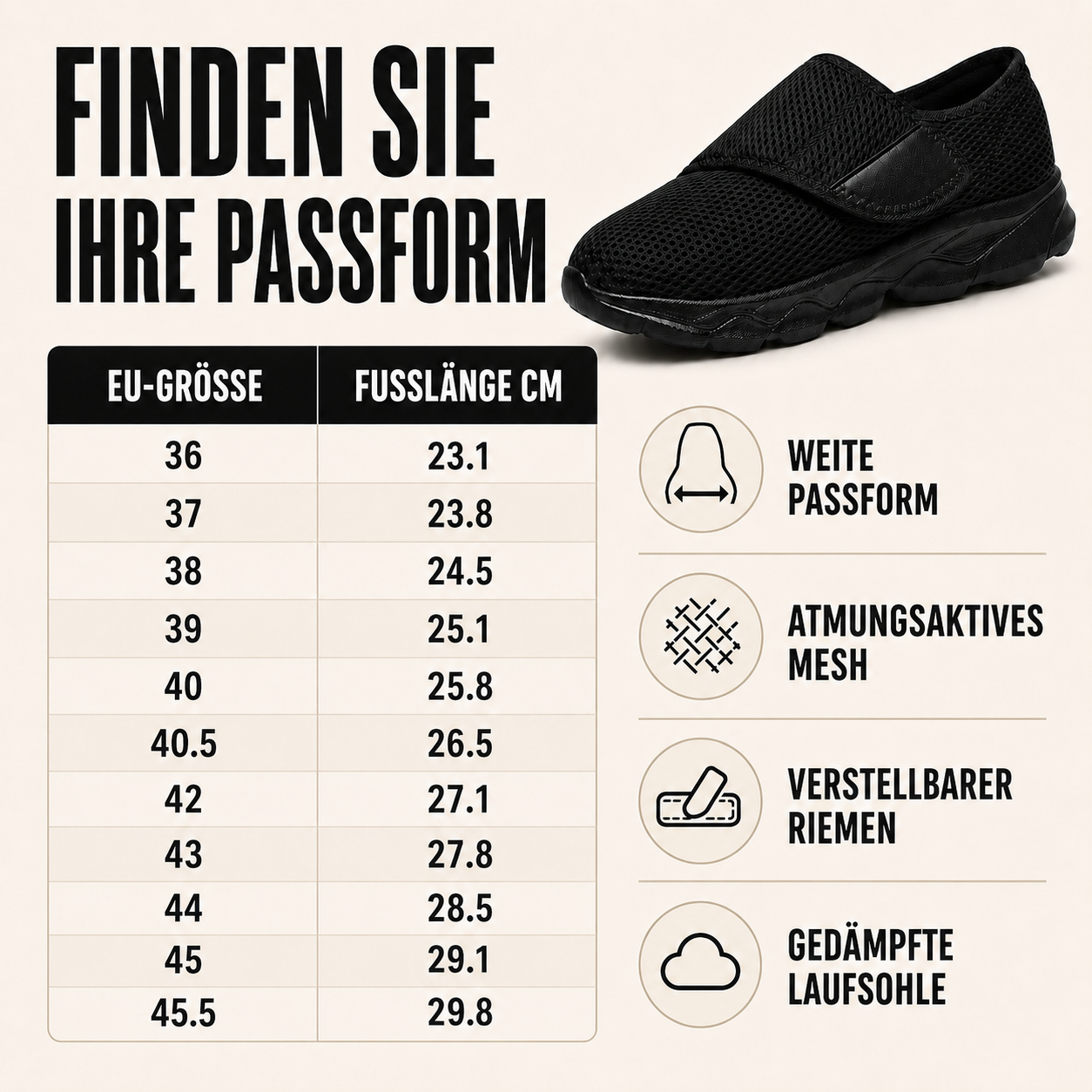 Orthowalk Weitschafts-Verstellbarer Orthopädischer Gehschuh