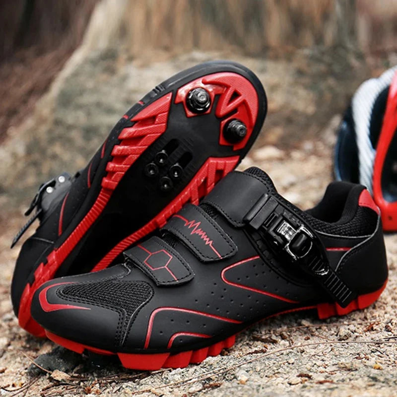 Pedalrift Herren-MTB-Radschuh mit Ratschenverschluss