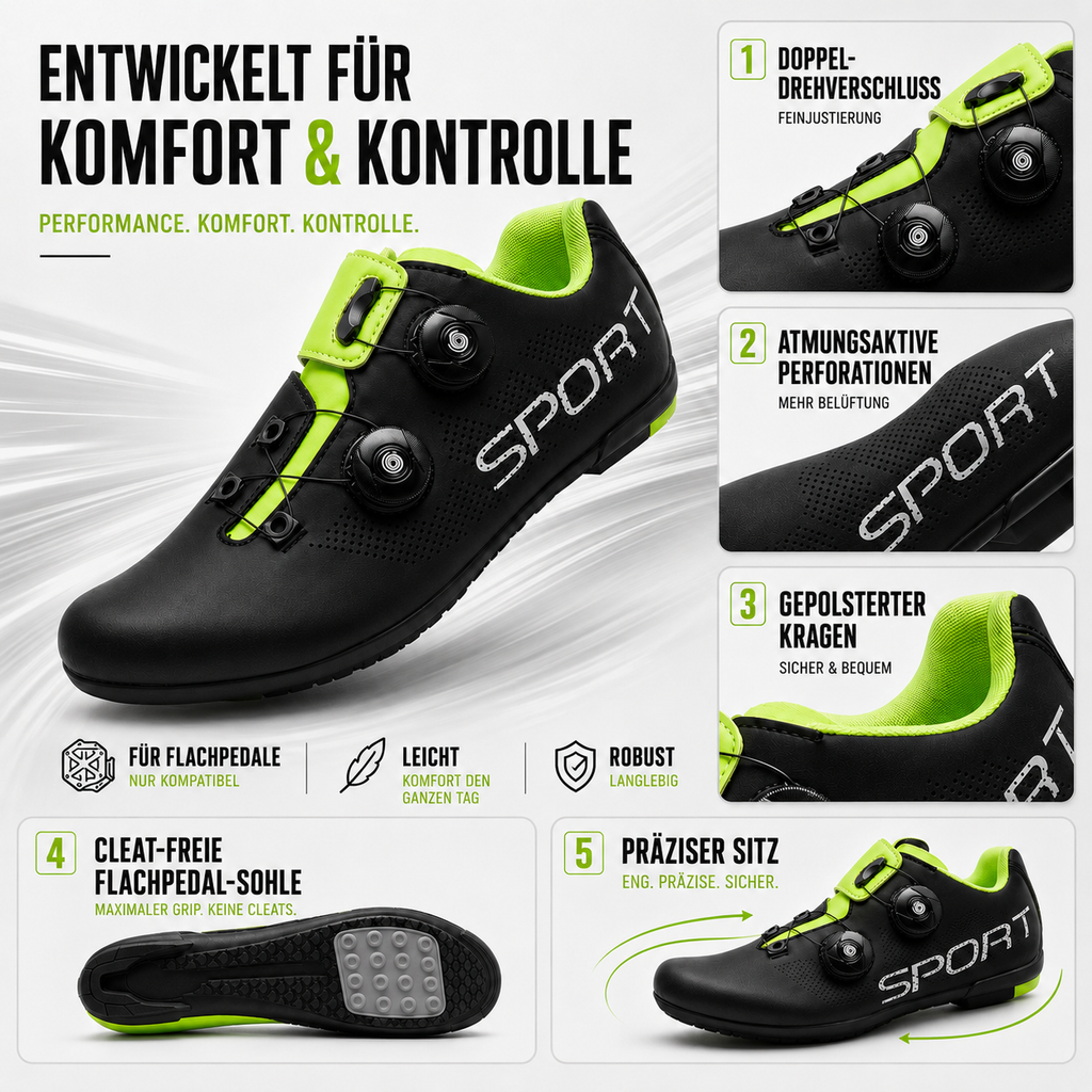 Pedalyx Flachpedal Schuh ohne Klickverbindung