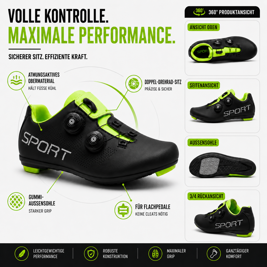 Pedalyx Flachpedal Schuh ohne Klickverbindung