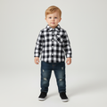 Kariertes Flanellhemd-Set