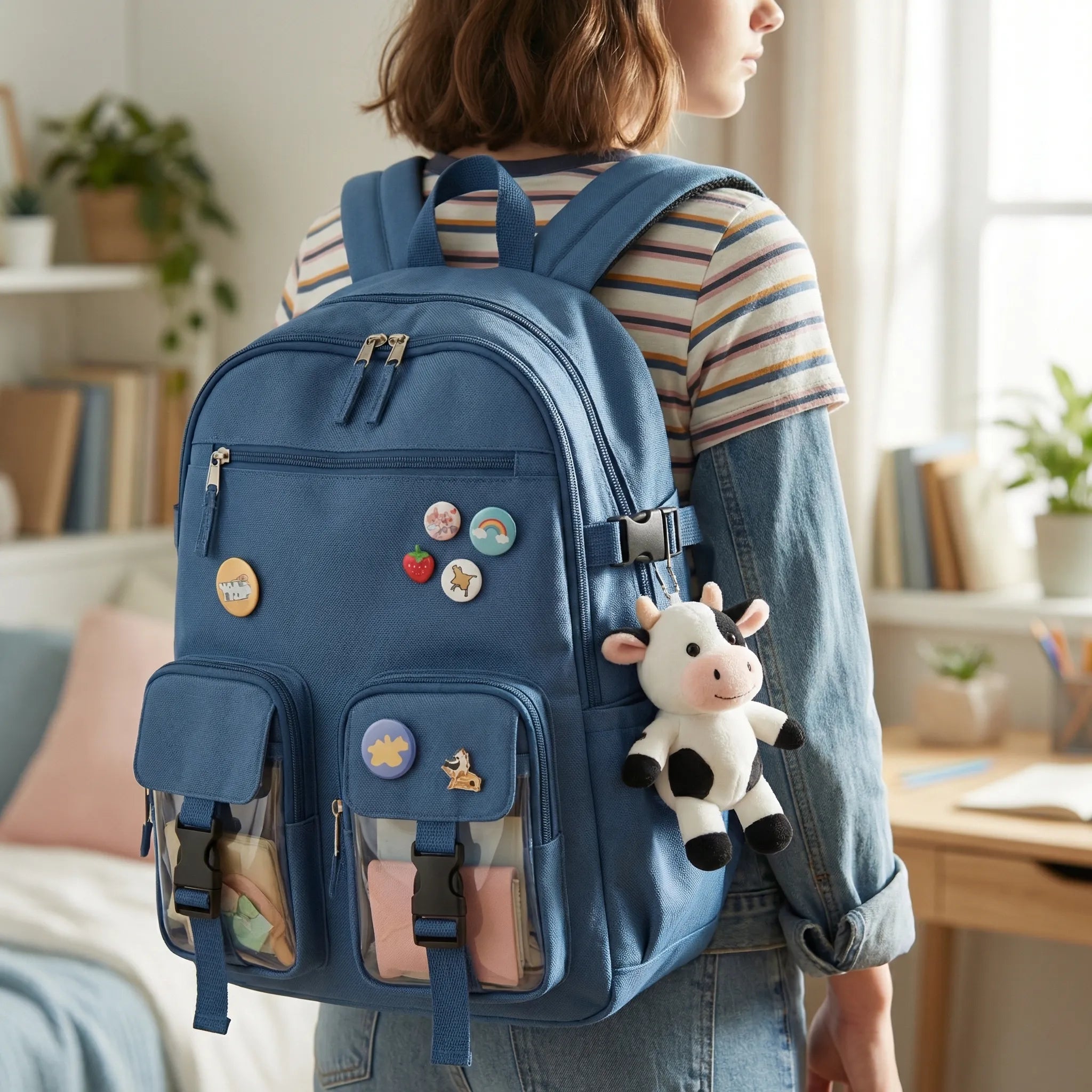 Pocklyn Multifunktions-Schulrucksack für Mädchen